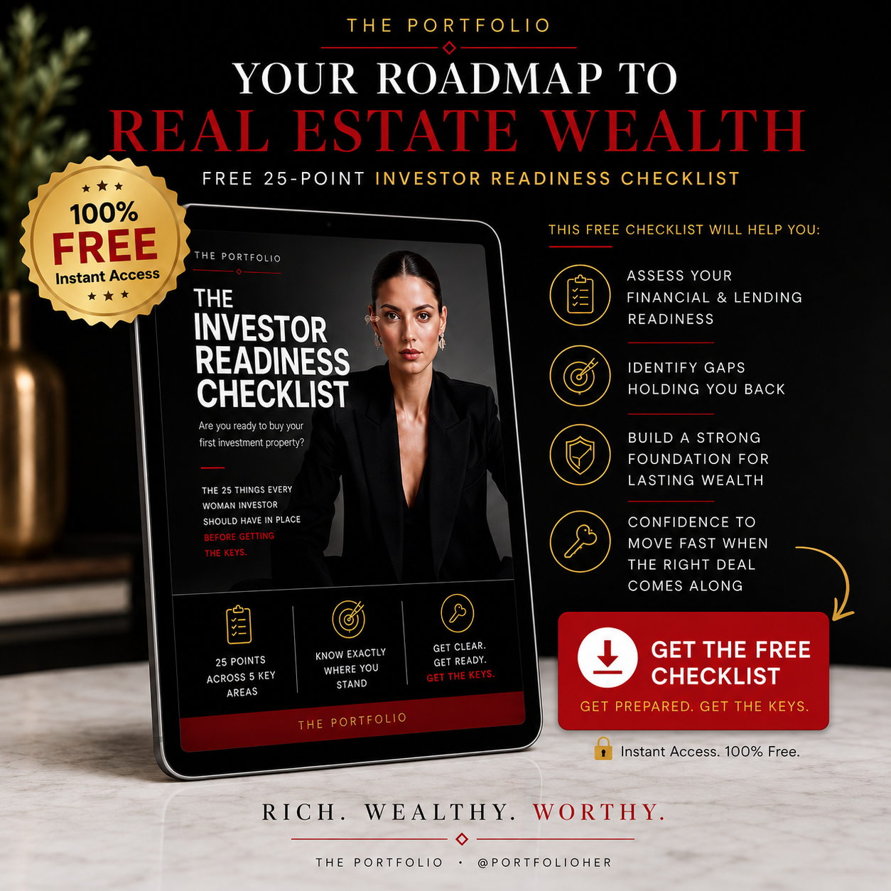 The Investor Readiness Checklist mockup
